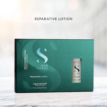 Load image into Gallery viewer, Alfaparf Milano Semi Di Lino Reconstruction Reparative Lotion for Damaged Hair - Repairs, Provides Shine and Softness, Adds Body - Includes 6 Vials - Professional Leave-In Treatment - 2.64 Fl Oz - Zeepkbeautysupply