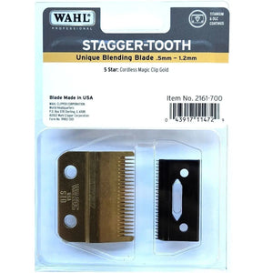 Wahl Magic Clip Cordless Gold Stagger tooth Replacement Blade 2161-700 - Zeepkbeautysupply
