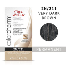 Load image into Gallery viewer, WELLA C/CHARM PERM LIQ H/C 2N/211 -VERY DARK BROWN - Zeepkbeautysupply