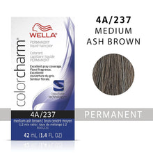 Load image into Gallery viewer, WELLA C/CHARM PERM LIQ H/C 237/4A -MED ASH BROWN - Zeepkbeautysupply