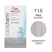 Load image into Gallery viewer, WELLA C/CHARM PERM LIQ HR TONER T10 PALE BLONDE - Zeepkbeautysupply