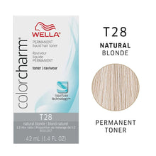 Load image into Gallery viewer, WELLA C/CHARM PERM LIQ HR TONER T28 NATURAL BLONDE - Zeepkbeautysupply
