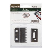 Load image into Gallery viewer, WAHL BLADE 2161 2HOLE STAGGER TOOTH (FOR MAGIC CORDLESS) - Zeepkbeautysupply

