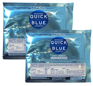 Loreal Quick Blue Bleach Powder Extra Strength 1 oz (Pack of 2) - Zeepkbeautysupply
