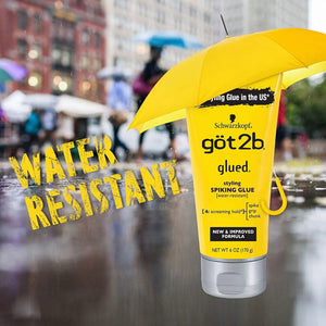 Got2B Schwarzkopf Glued Spiking Glue Hair Gel, Water Resistant, Strong Hold for Up to 72 Hours 6oz - Zeepkbeautysupply