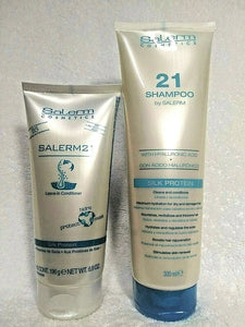Salerm Cosmetics 21 Shampoo 300 ml/ 10.8 Fl oz + Conditioner 6.9 fl. oz DUO - Zeepkbeautysupply