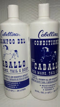 Load image into Gallery viewer, CABELLINA SHAMPOO AND CONDITIONER DEL CABALLO HORSE 32 FL OZ ALL HAIR TYPES - Zeepkbeautysupply

