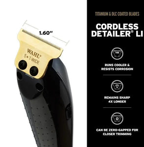 Wahl Cordless Barber Combo Black Magic Clip Clipper & Detailer Trimmer 3025397 - Zeepkbeautysupply