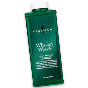 Clubman Pinaud Reserve Finest Powder Whiskey Woods 9oz/225g - Zeepkbeautysupply