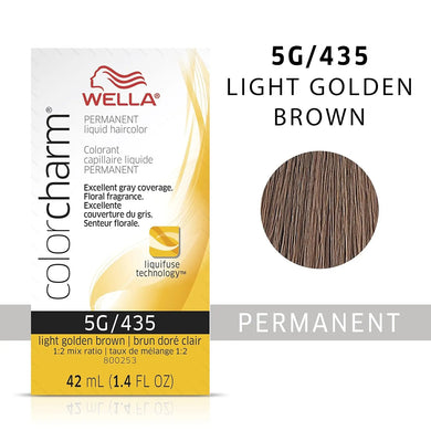 WELLA C/CHARM PERM LIQ H/C 5G/435 LIGHT GOLDEN BROWN - Zeepkbeautysupply