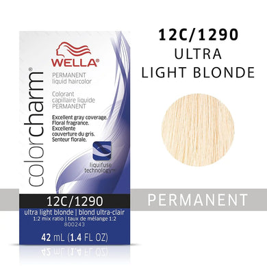 WELLA C/CHARM PERM LIQ H/C 12C/1290 -ULTRA LIGHT BLONDE - Zeepkbeautysupply