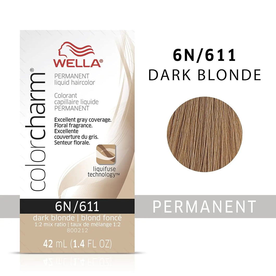 WELLA C/CHARM PERM LIQ H/C 6N/611 DARK BLOND - Zeepkbeautysupply