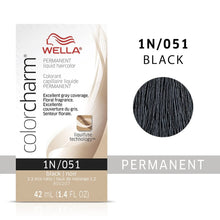 Load image into Gallery viewer, WELLA C/CHARM PERM LIQ H/C 1N/051 -BLACK - Zeepkbeautysupply
