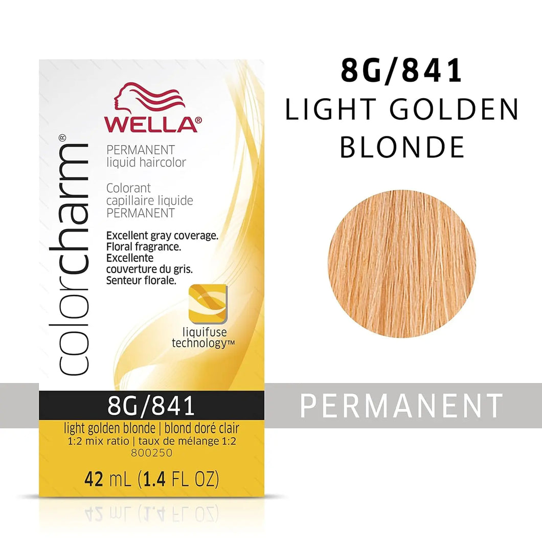 WELLA C/CHARM PERM LIQ H/C 8G LIGHT PLT GOLD BLONDE - Zeepkbeautysupply