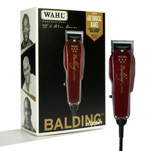 Wahl Professional 5-Star Balding Clipper with V5000+ Electromagnetic Motor and 2105 Balding Blade for Ultra Close Trimming, Outlining and for Full Head Balding for Professional Barbers - Model 8110 - Zeepkbeautysupply