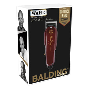 Wahl Professional 5-Star Balding Clipper with V5000+ Electromagnetic Motor and 2105 Balding Blade for Ultra Close Trimming, Outlining and for Full Head Balding for Professional Barbers - Model 8110