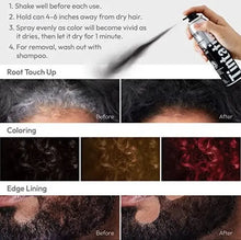 Load image into Gallery viewer, KISS Tintation Temporary Hair Color Spray 2.82 oz (TCS01) Jet Black - Zeepkbeautysupply
