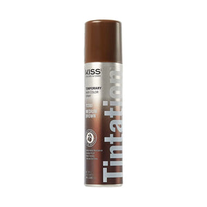 KISS TINTATION TEMPORARY HAIR COLOR SPRAY 2.82OZ ROOT TOUCH TCS03 MEDIUM BROWN - Zeepkbeautysupply