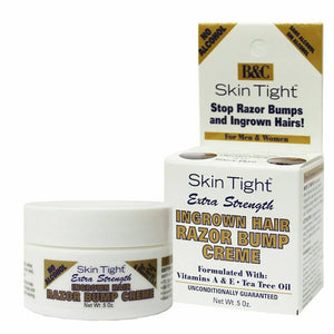 B&C SKIN TIGHT INGROWN HAIR & RAZOR BUMP CREME EXTRA STRENGTH NECK PIMPLES 2OZ - Zeepkbeautysupply