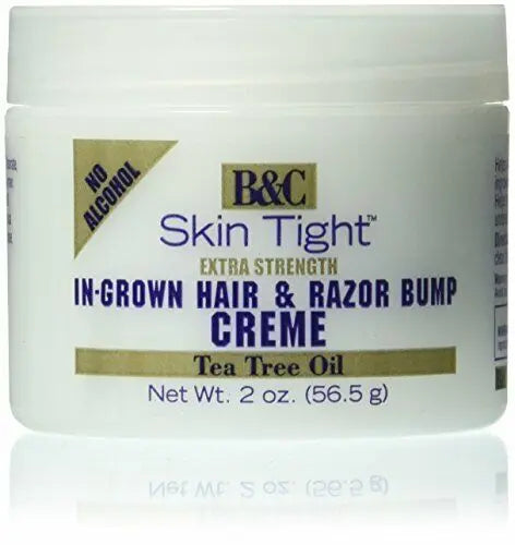 B&C SKIN TIGHT INGROWN HAIR & RAZOR BUMP CREME EXTRA STRENGTH NECK PIMPLES 2OZ - Zeepkbeautysupply