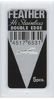 Feather Hi-Stainless Platinum Double Edge Blades 10 freeshipping - Zeepkbeautysupply