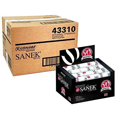 Sanek Neck Strips Master Case of 4 Cartons - 2880 Strips freeshipping - Zeepkbeautysupply