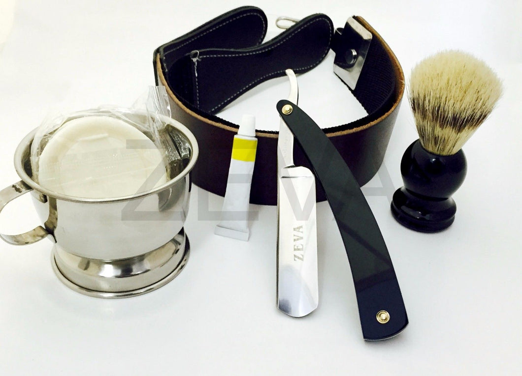 Straight Edge Razor | Men Shaving Kit | Zeepk Beauty & Barber Supply