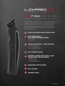 BaBylissPRO LoPROFX Hair Trimmer For Professional Barbers freeshipping - Zeepkbeautysupply
