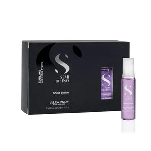 Alfaparf Milano Semi Di Lino Sublime Shine Lotion Leave In Hair Treatment - Revitalizes and Adds Brilliant Shine - Includes 12 Vials - Gives Support, Definition, Body and Flexibility - 5.28 fl. Oz freeshipping - ZeepkbeautysupplyAlfaparf Milano Semi Di Lino | Zeepk Beauty & Barber Supply, Lotion For Hair | Lotion Hair Treatment | Zeepk Beauty & Barber Supply