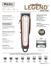 Load image into Gallery viewer, WAHL Professional 5 Star Cordless Legend Clipper freeshipping - Zeepkbeautysupply
