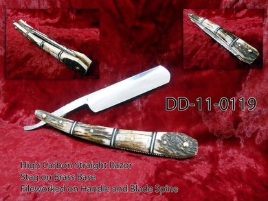 ZEVA CUSTOM HAND MADE CARBON STEEL STRAIGHT RAZOR / KNIFE freeshipping - Zeepkbeautysupply