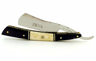 ZEVA SOLINGEN BUFFALO HORN & CAMEL BONE STRAIGHT RAZOR SHAVING SET IN GIFT BOX freeshipping - Zeepkbeautysupply