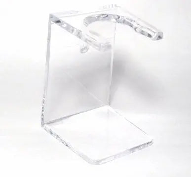 Shaving Brush Stand- Clear Plastic Sit or Wall Mount freeshipping - Zeepkbeautysupply