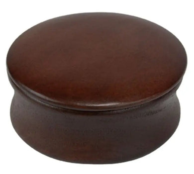 DARK WOOD SHAVING SOAP BOWL w/COVER freeshipping - Zeepkbeautysupply