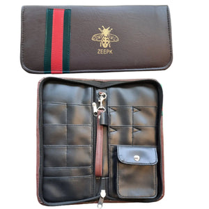 Shears Case Stylists Tools Keeper High Quality Premium PU leather Purse Wallet freeshipping - Zeepkbeautysupply